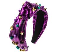 CANNXI High Skull Top Hair Hoop Irish Festival Headband with Handcrafted Knots Hair Bands for Women Girls Patrick's Day Jewelry