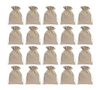 CANNXI Jewelry Travel Organizer Case,Set of 20 Small Linen Bag with Drawstring Closure Elegant Drawstring Linen Pouches Convenient Jewery Wrapping Pouches