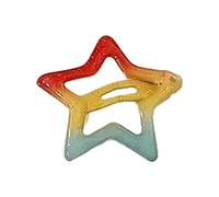 CANNXI Metal Hairpin Five-pointed Star Hair Clip Girl Barrettes Children Side Clip Hair Decorate Bangs Hairpin Hair Accessories