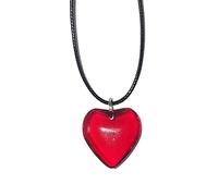 CANNXI Necklaces For Women,Heart Necklace Female Temperament Net Collarbone Chain Korean Version Student Adjustable Chain Jewelry