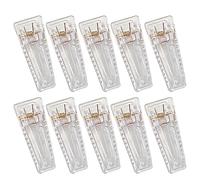 CANNXI Pack of 10 Clear Acrylic Hair Clips Hair Accessories Clear Hair Clip Clear Hair Pins Hair Barrette Acrylic Material