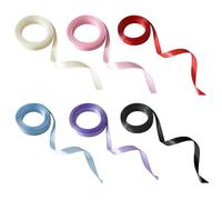 CANNXI Pack of 6 Colorful Silky Hair Ribbons Elegant Silken Hair Ribbons Unique Ponytail Designs Hairband Hair Decoration