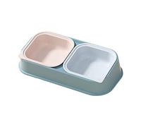 CANNXI Pet Bowls, 2-in-1 Pet Tableware Dogs Water Food Bowl -Spill Food Water Dispenser Set Slow Eating Bowl