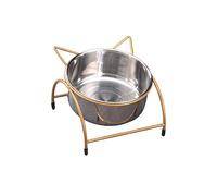 CANNXI Pet Bowls, 2-in-1 Pet Tableware Dogs Water Food Bowl -Spill Food Water Dispenser Set Slow Eating Bowl