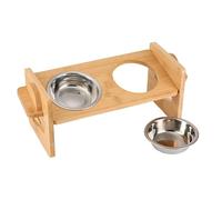 CANNXI Pet Bowls, 2-in-1 Pet Tableware Dogs Water Food Bowl -Spill Food Water Dispenser Set Slow Eating Bowl