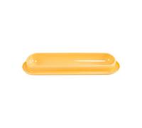 CANNXI Pet Bowls, Food Water Bowls 15° Tilted Single Dish 13.6" Long Pet Feeding Bowl for Kitten Safe Plastic Material Easy to Clean