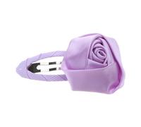 CANNXI Purple Rose Flower Snap Hair Clips No Slip Snap Hair Barrettes Sweet Hair Grip Headwear Cute Girls Hair Accessories