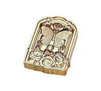 CANNXI Seal Stamp,Vintage 3D Embossed Wax Seal Stamp Sealing Stamp for Crafts and Envelope Scrapbooking and Journaling Brass Head
