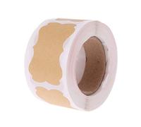 CANNXI Sealing Sticker,300pcs Vintage Blank Kraft Label Handmade Sealing Sticker for Gift Cake Baking S