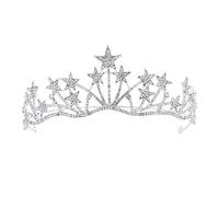 CANNXI Silver Crystal Tiara Crowns for Women Girls Elegant Princess Crown Tiaras for Women Bridal Wedding Prom Birthday Craft