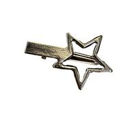 CANNXI Silver Gold-Star Hairclips Girls Cute Star Barrettes Women Simple Metal Snap Clip Headdress Hair Jewelry Accessory