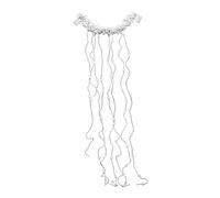 CANNXI Simple Bride Pearl Hair Comb Wedding Hair Accessories Pearls Tassels Headband Women's Dress Jewelry Decoration Headwear