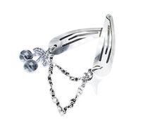 CANNXI Snap Hair Clip Women Hair Barrette Clip for Thick Thin Hair Crystal Silver Barrettes Exquisite Hair Clip