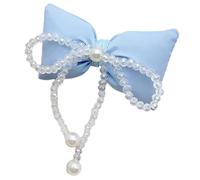 CANNXI Soft and Stylish Fabric Bowknot Hair Clip with Crystal Decoration Sparkling Crystal Beaded Hair Clip Accessory