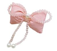 CANNXI Soft and Stylish Fabric Bowknot Hair Clip with Crystal Decoration Sparkling Crystal Beaded Hair Clip Accessory