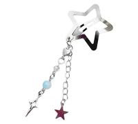 CANNXI Stylish Star Shaped Hairpin Metal Snap Hair Clip Tassels Heart Beaded Barrette Styling Accessory for Women Girls