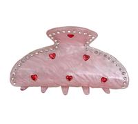 CANNXI Sweet Heart Hair Clips Retro Acetate Claw Clip Barrettes Chic Spring Clamp Hair Accessories for Women