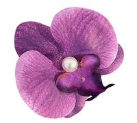 CANNXI Sweet Phalaenopsis Flower Hairpin 2024 Fashion Floral Pearls Hair Clip Female Headdress Unique Hair Barrettes for Women