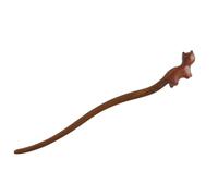 CANNXI Unique Cats Hairpin Cats Hair Clip Wood Texture Hair Jewelry Fashion Accessory Hairgrip Gift for Fashion Girl and Woman