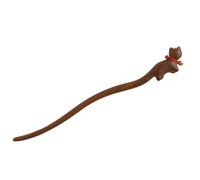 CANNXI Unique Cats Hairpin Cats Hair Clip Wood Texture Hair Jewelry Fashion Accessory Hairgrip Gift for Fashion Girl and Woman