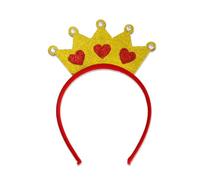 CANNXI Valentines Decorative Headband Festival Party Giltter Heart Headdress Hair Hoop Wedding Headhoop Holiday Party Accessory