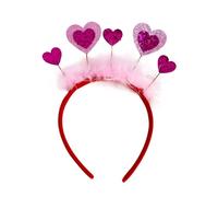 CANNXI Valentines Decorative Headband Festival Party Giltter Heart Headdress Hair Hoop Wedding Headhoop Holiday Party Accessory