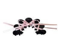 CANNXI Versatile Acrylic Hair Claw Ballet Style Ribbon Tie Bowknot Acetate Claw Clips Stylish Headwear Hair Accessory for Women