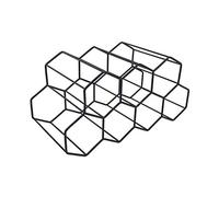 CANNXI Wine Holder Countertop Bottle Rack Metal Honeycomb Wine Rack Black Silver Gold