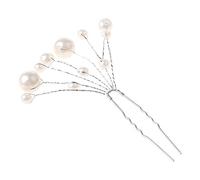 CANNXI Women Bridal Wedding Hair Stick Imitation Pearl Beaded Floral Hairpin Met