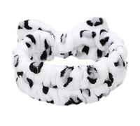 CANNXI Womens Thicken Plush Wide Headband Cute Bowknot Contrast Colored Vintage Leopard
