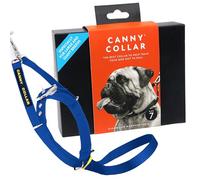 Canny Collar No-Pull Dog Headcollar | Gentle Training Aid to Stop Pulling on Lead | Humane Lead Control Collar for Better Walks | Comfortable & Secure Fit | Blue - Size 7