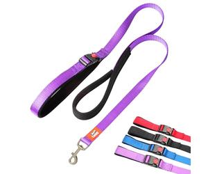 Canny CONNECT Lead - Anti-Pull Dog Lead for Head Collars in anny Collar | Soft Grip for Small Dogs & Puppies | Encourages Calm Walking - 120cm x 15mm, Purple
