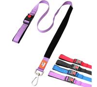 Canny Leash Connect | Heavy Duty Dog Leash | Small, Medium, & Large Dogs | Leash with Handle, Buckle, Padded Grip & Secure Clip | Tie Your Dog Anywhere, Length 4ft, Width 1in, Purple