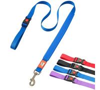 Canny CONNECT Lead - Anti-Pull Dog Lead for Head Collars incl. Canny Collar | Soft PVC Leather Grip | Encourages Calm Walking - 120cm x 25mm, Red