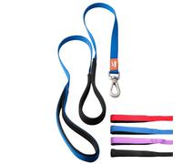 Canny Leash | Heavy Duty Dog Leash | Perfect for Small, Medium, & Large Dogs | Leash with Handle, Padded Grip & Secure Clip | Length 4ft, Width 5/8in, Blue