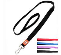 Canny Leash | Heavy Duty Dog Leash | Perfect for Small, Medium, & Large Dogs | Leash with Handle, Padded Grip & Secure Clip | Length 4ft, Width 1in, Black