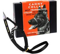 Canny No-Pull Dog Training Headcollar To Stop Pulling On Lead Black Size 5 | Kind, safe, comfortable & gentle, trains your dog to walk on his normal collar & loose lead without harsh correction.
