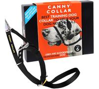 theCannyCompany No-Pull Dog Headcollar Canny Collar – Stops Pulling, Easy Fit – Black Size 6