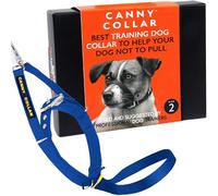Canny No-Pull Dog Training Headcollar To Stop Pulling On Lead Blue Size 2 | Kind, safe, comfortable & gentle, trains your dog to walk on his normal collar & loose lead without harsh correction.