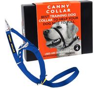 Canny No-Pull Dog Training Headcollar To Stop Pulling On Lead Blue Size 4 | Kind, safe, comfortable & gentle, trains your dog to walk on his normal collar & loose lead without harsh correction.