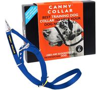 Canny No-Pull Dog Training Headcollar To Stop Pulling On Lead Blue Size 6 | Kind, safe, comfortable & gentle, trains your dog to walk on his normal collar & loose lead without harsh correction.