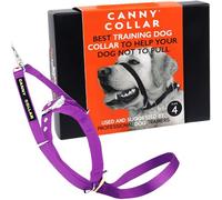 Canny No-Pull Dog Training Headcollar To Stop Pulling On Lead Purple Size 4 | Kind, safe, comfortable & gentle, trains your dog to walk on his normal collar & loose lead without harsh correction.