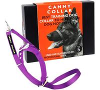 Canny No-Pull Dog Training Headcollar To Stop Pulling On Lead Purple Size 5 | Kind, safe, comfortable & gentle, trains your dog to walk on his normal collar & loose lead without harsh correction.