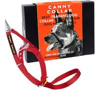 Canny No-Pull Dog Training Headcollar To Stop Pulling On Lead Red Size 3 | Kind, safe, comfortable & gentle, trains your dog to walk on his normal collar & loose lead without harsh correction.
