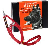 Canny No-Pull Dog Training Headcollar To Stop Pulling On Lead Red Size 5 | Kind, safe, comfortable & gentle, trains your dog to walk on his normal collar & loose lead without harsh correction.