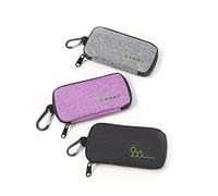 CANNY Pocket Smell Proof Bag - Pocket Size Odor Eliminating Travel Pouch. Smell Proof Container- Medicine Stash Case with Activated Carbon and Bamboo Charcoal (Grey)