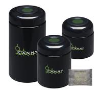 CANNY UV Jar With Hygrometer - Storage Herb Glass Jar and Air-Tight Lid Smell Proof Container Odor Resistant (100ML)