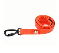 Canny Waterproof Dog Lead - Wipe Clean & Odourless | No Smell Walking Lead with Locking Carabiner | Built for Wet, Muddy Dog Walks - Orange