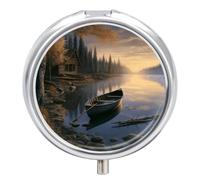 Canoe by The Water Pill Box Travel Pill Case for Purse Pocket