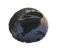 canoe by the water Shower Cap Double Layers Waterproof Bath Shower Hat Reusable Elastic Hair Cap for Women Ladies Men